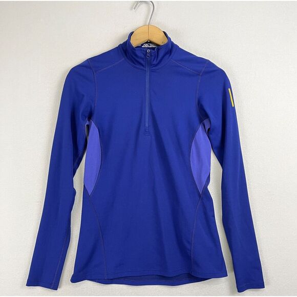 ARC'TERYX Phase AR 1/4 Zip Long Sleeve Base Layer Size Small Purple - Picture 1 of 9